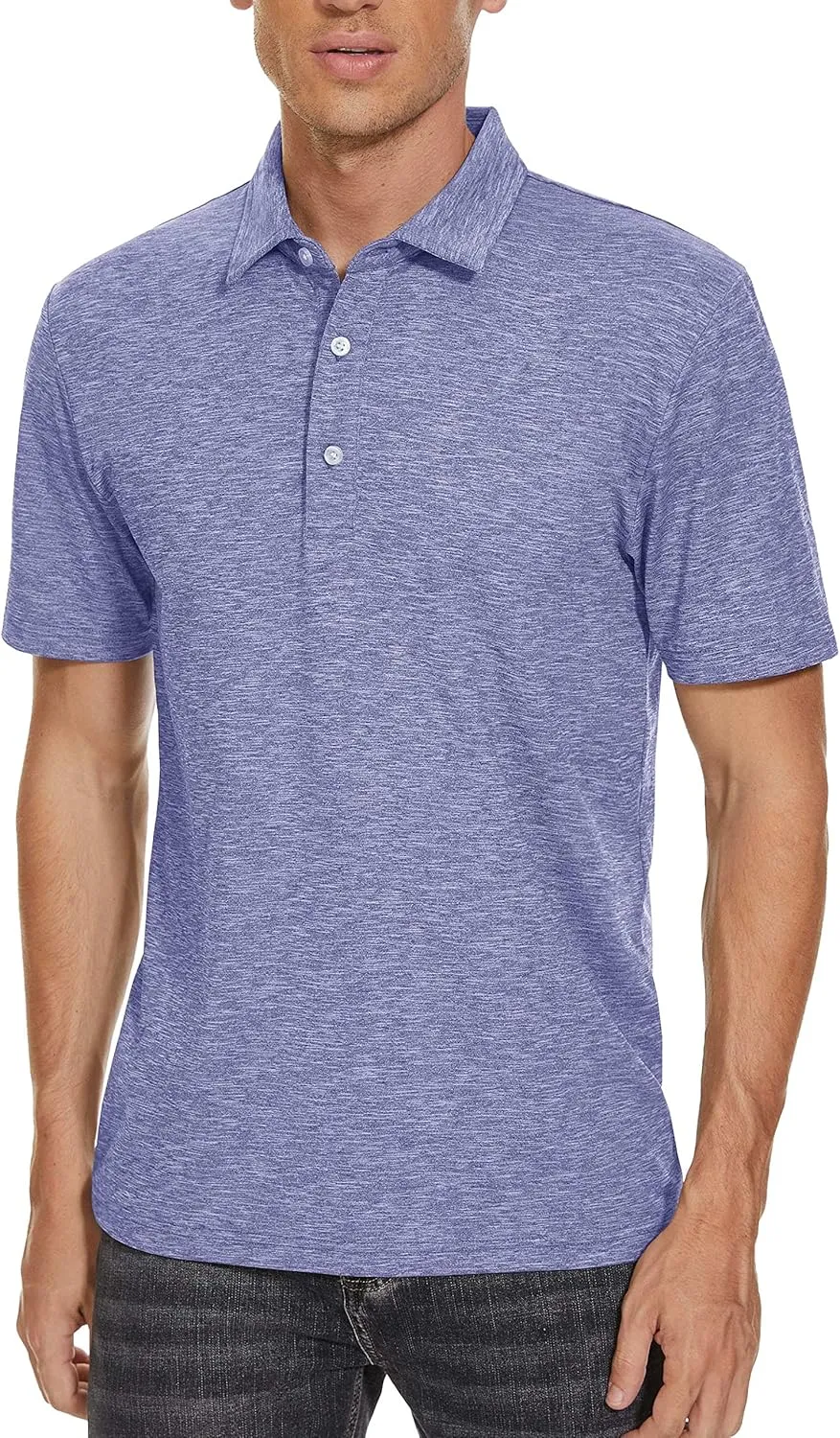 TACVASEN Polo Shirts for Men Short Sleeve Cooling Golf Quick Dry Athletic Shirts Classic Casual T Shirts Stretch Soft