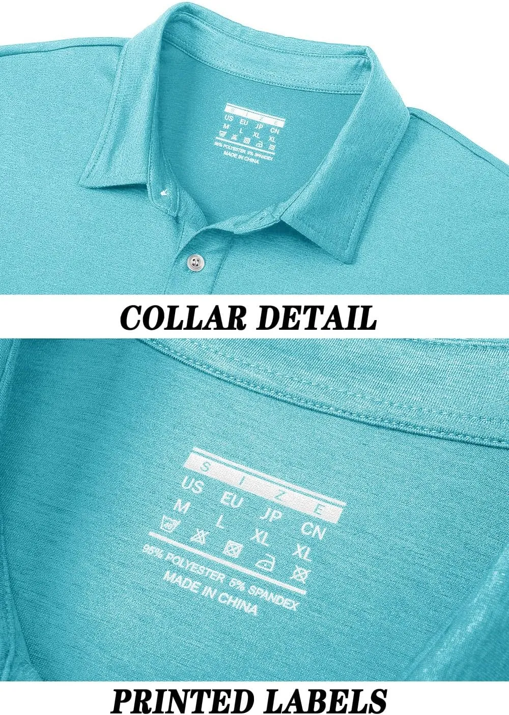 TACVASEN Polo Shirts for Men Short Sleeve Cooling Golf Quick Dry Athletic Shirts Classic Casual T Shirts Stretch Soft