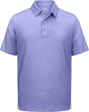 TACVASEN Polo Shirts for Men Short Sleeve Cooling Golf Quick Dry Athletic Shirts Classic Casual T Shirts Stretch Soft
