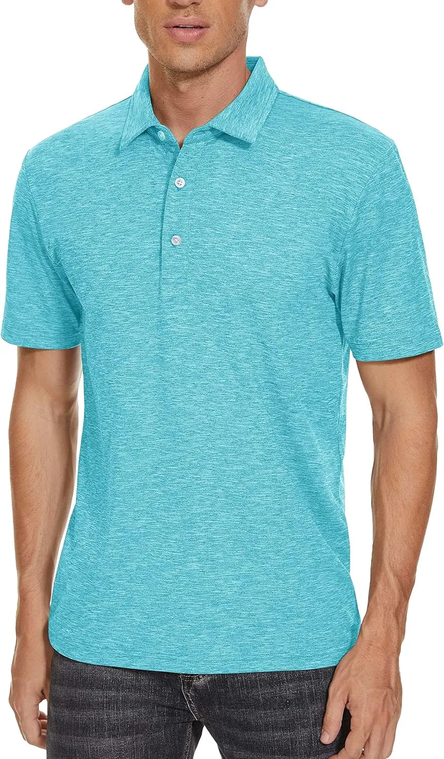 TACVASEN Polo Shirts for Men Short Sleeve Cooling Golf Quick Dry Athletic Shirts Classic Casual T Shirts Stretch Soft
