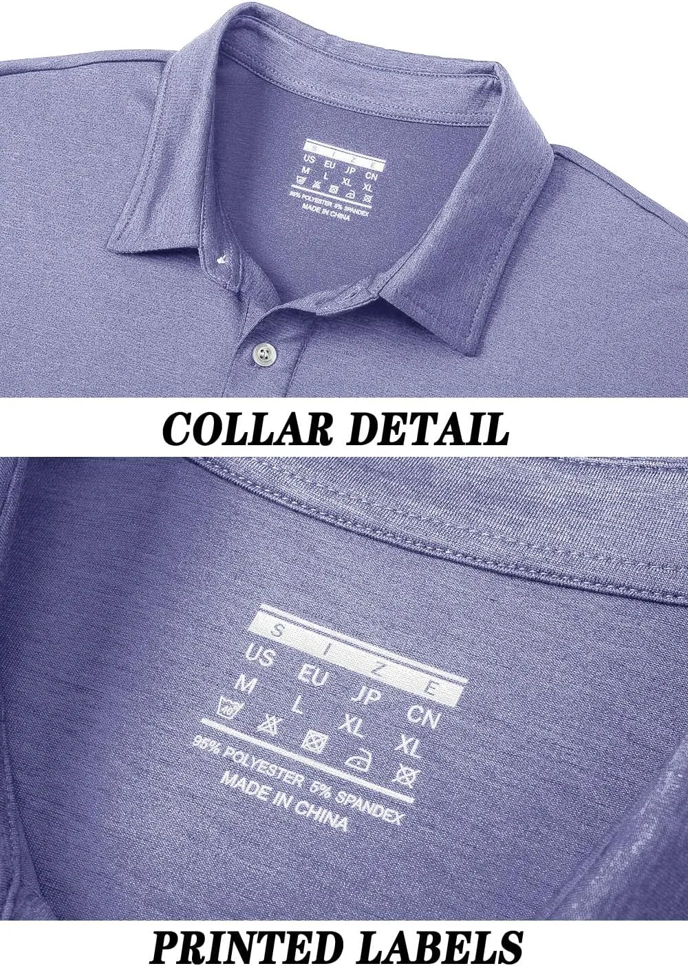 TACVASEN Polo Shirts for Men Short Sleeve Cooling Golf Quick Dry Athletic Shirts Classic Casual T Shirts Stretch Soft