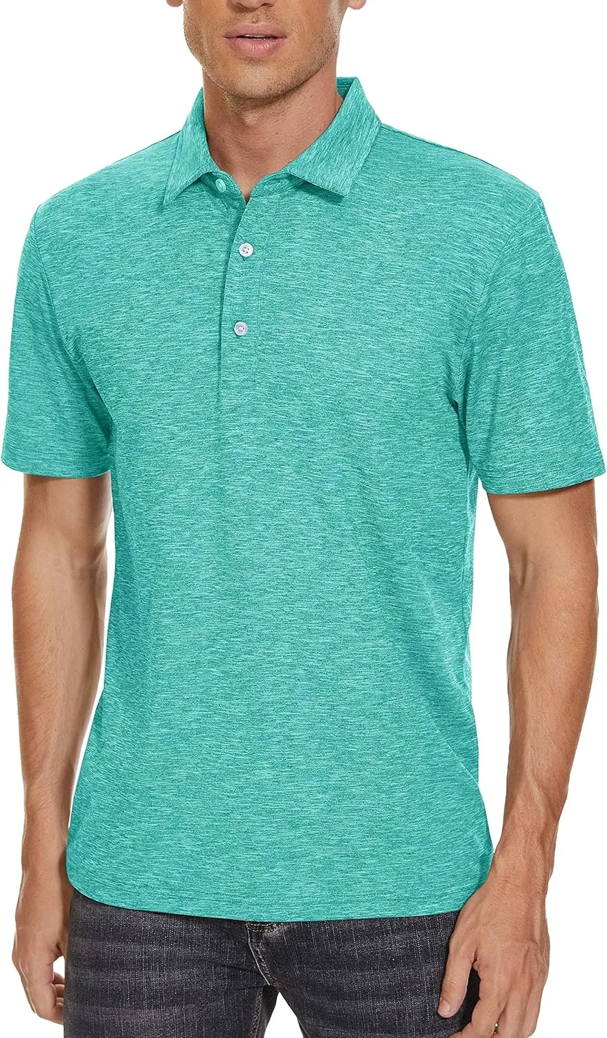 TACVASEN Polo Shirts for Men Short Sleeve Cooling Golf Quick Dry Athletic Shirts Classic Casual T Shirts Stretch Soft