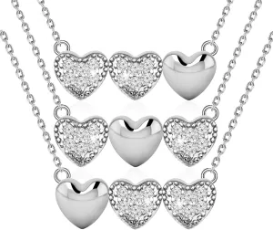 TGBJE 3 Best Friend Necklaces - BFF & Long Distance Friendship Soul Sister Birthday Gift