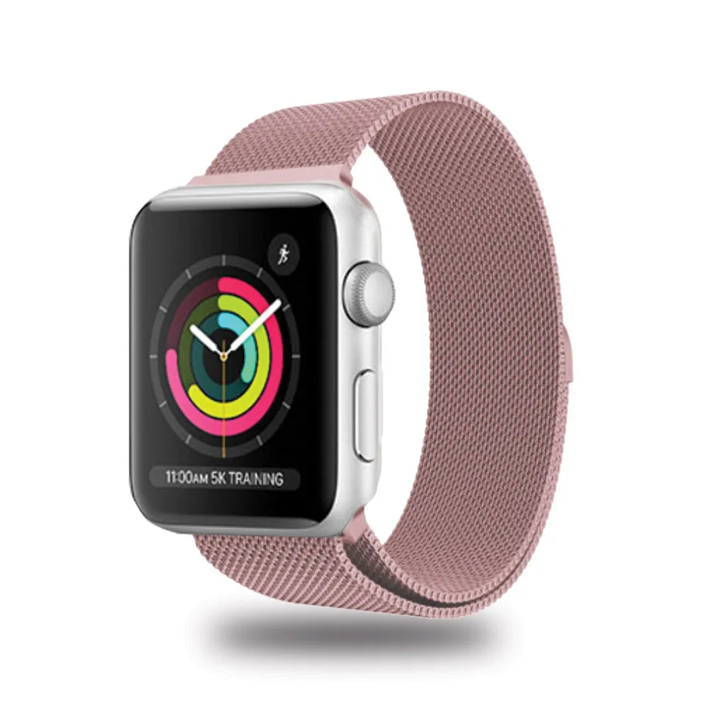 Tough On Apple Watch Band Series 7 / 8 / 9 41mm Tough Strap Aluminum Rose Gold