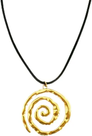 Twirl Spiral Necklace for Women Girls Beach Punk Necklaces Big Spiral Necklace Jewelry