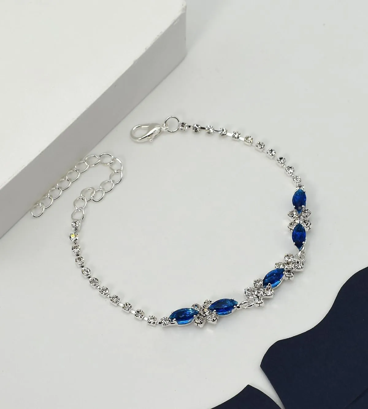 UDYLGOON CZ Crystal Earrings Necklace Bracelet Jewelry Set for Women Costume Party Bride Bridesmaid Wedding Prom Jewelry