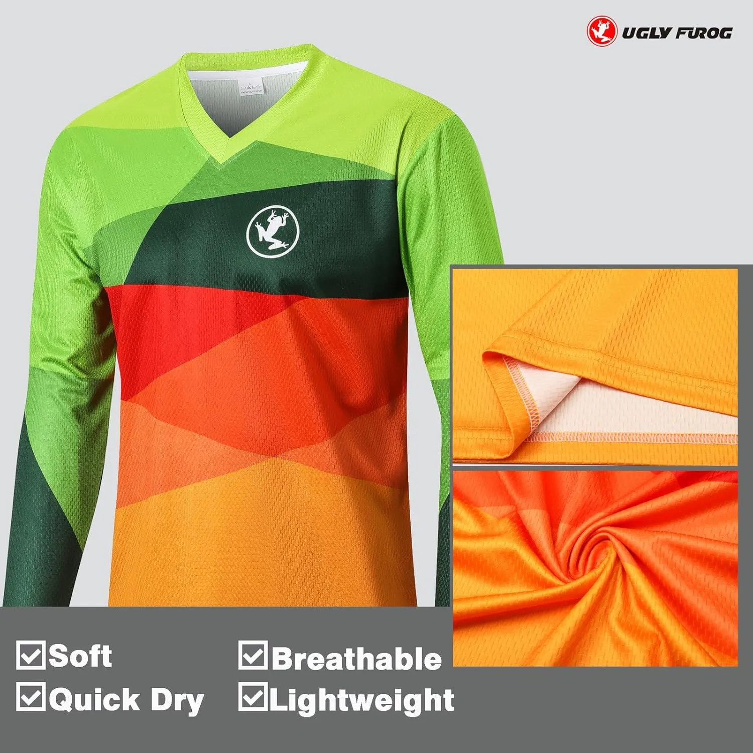 UGLY FROG Bike Wear Long Sleeve Men's Classic Fashion Cycling Downhill Jersey Sportswear Clothing