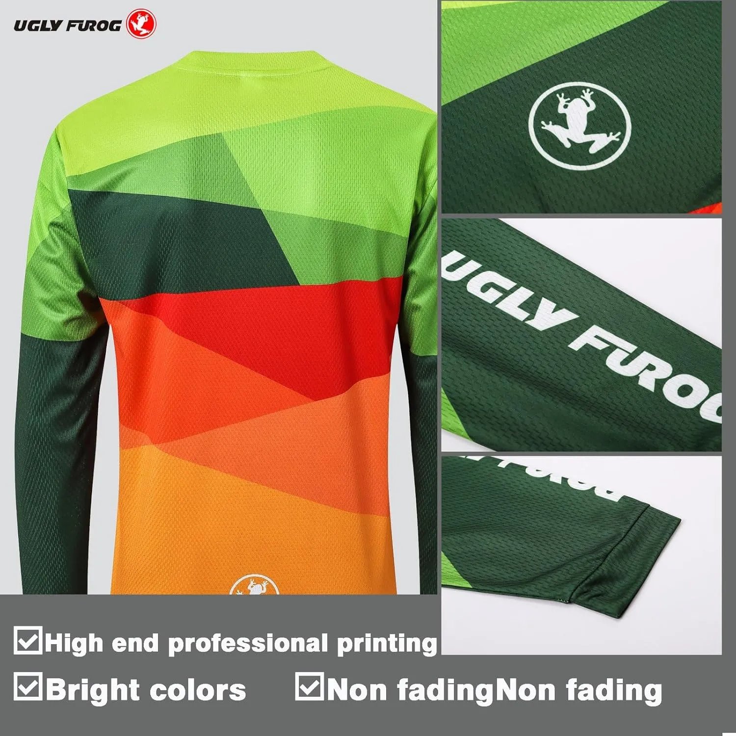 UGLY FROG Bike Wear Long Sleeve Men's Classic Fashion Cycling Downhill Jersey Sportswear Clothing