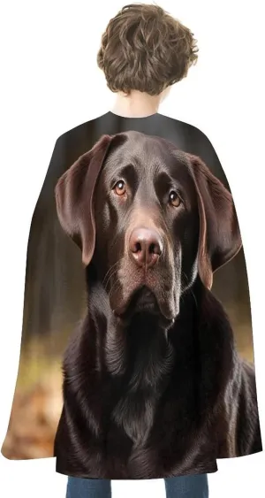 Unisex Halloween Cloak Reversible Vampire Cape Lightweight Comfortable Halloween Witch Cape Cloak Labrador Retriever Cosplay Costumes for Women Men