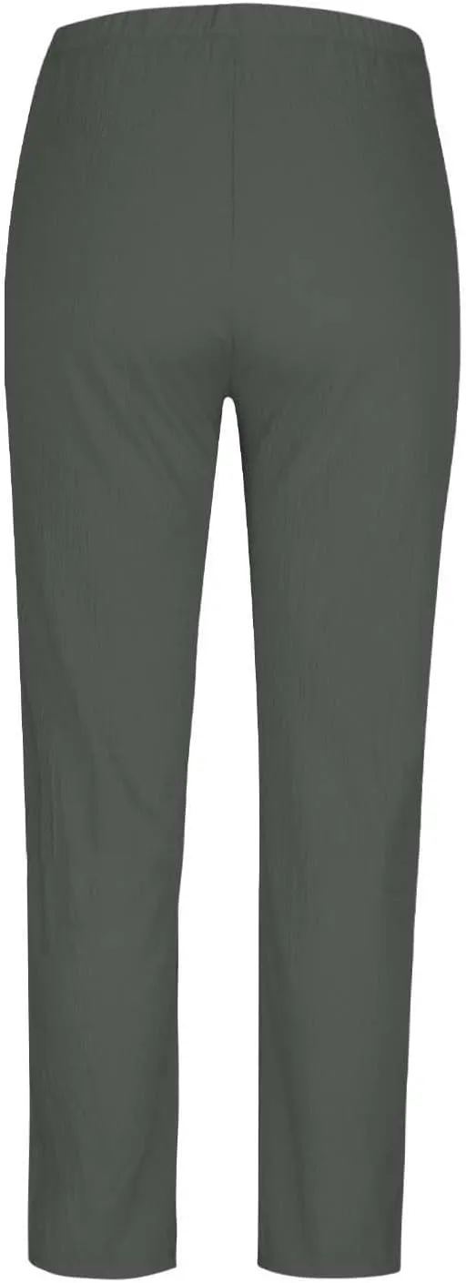 Women Linen Pants Lightweight Capri Pant Summer Casual Drawstring Elastic Waist Beach Trousers with Pockets