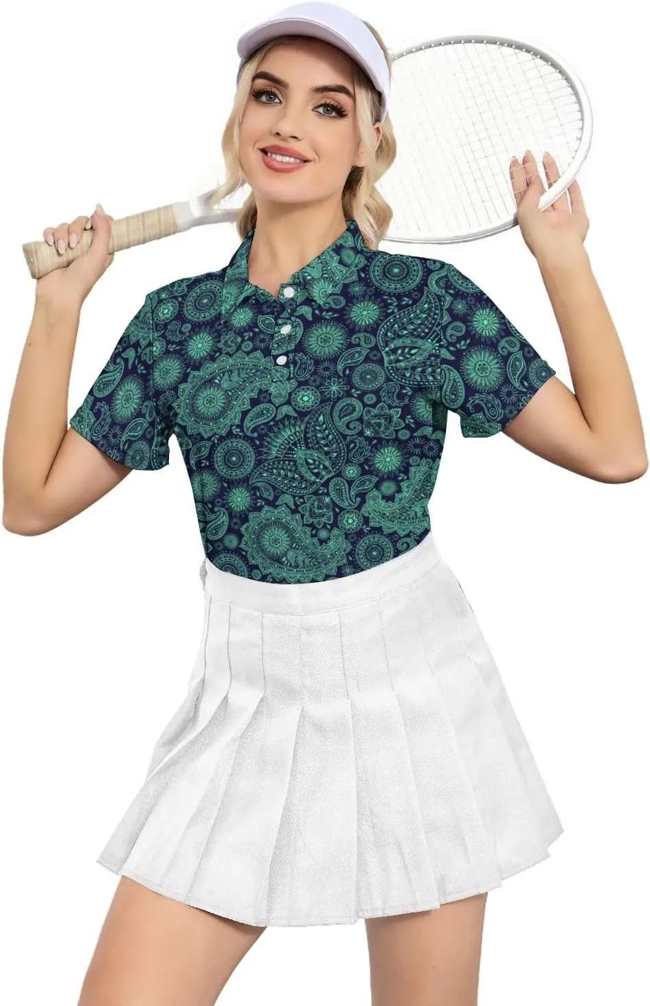 Womens Golf Shirt Moisture Wicking Golf Polo Shirts Golf Outfits Tee Shirts for Women