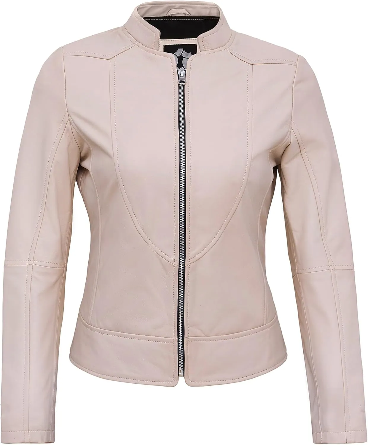 Womens Leather Jackets - Real Lambskin Stylish Motorcycle Leather Coat Women