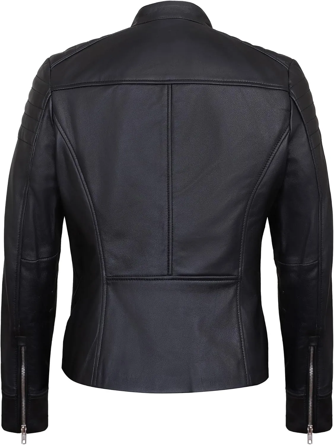 Womens Leather Jackets - Real Lambskin Stylish Motorcycle Leather Coat Women