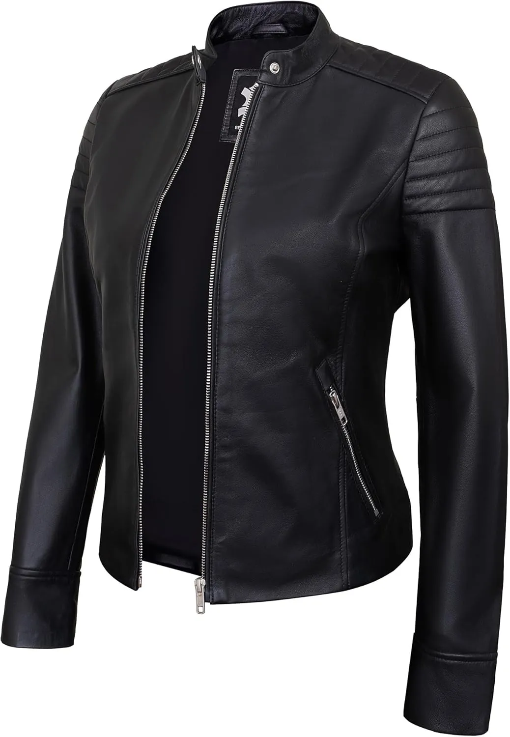 Womens Leather Jackets - Real Lambskin Stylish Motorcycle Leather Coat Women