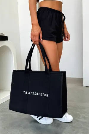 Xenia Large Tote Bag - Black