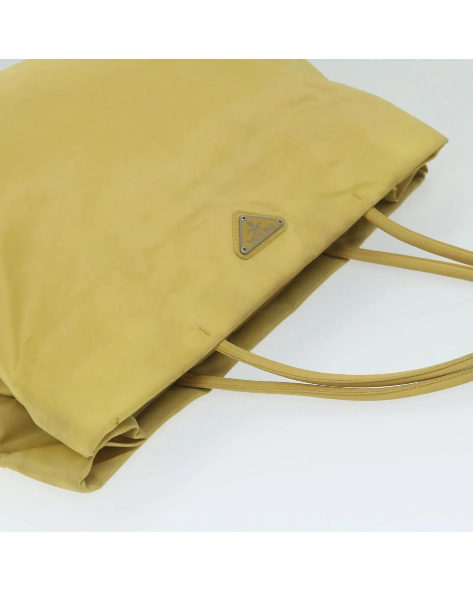Yellow Nylon Tote Bag with Accessories - Made in Italy