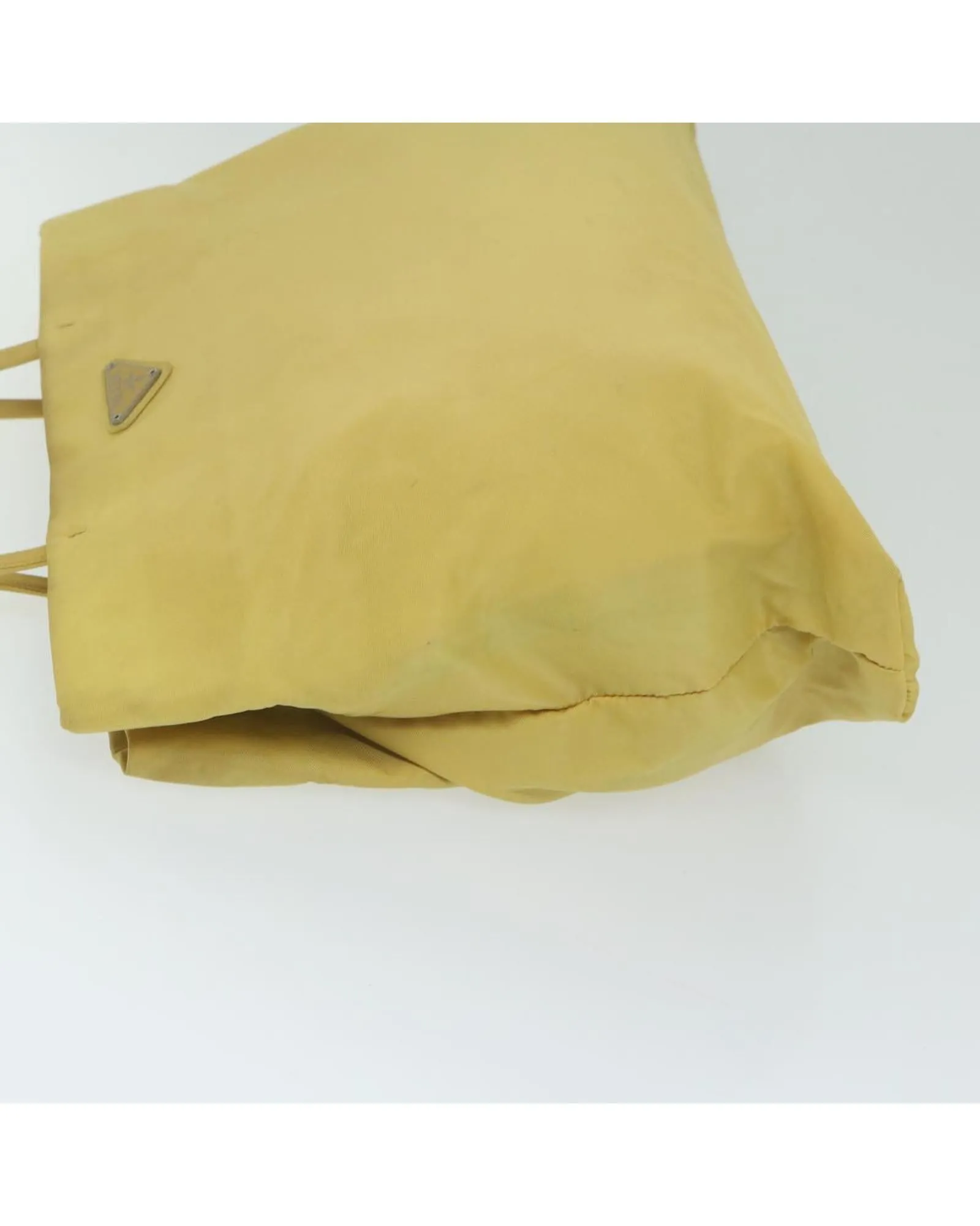 Yellow Nylon Tote Bag with Accessories - Made in Italy