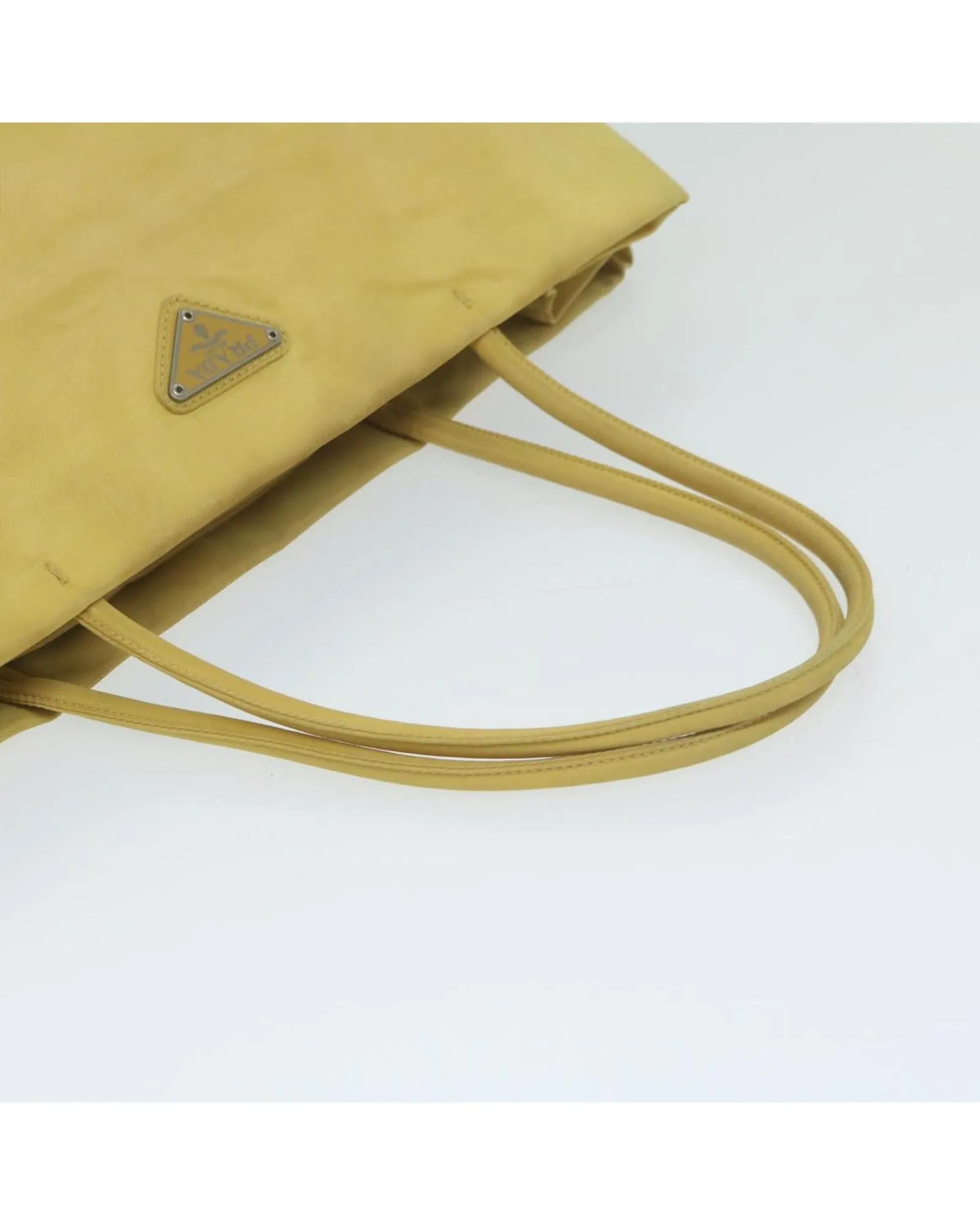 Yellow Nylon Tote Bag with Accessories - Made in Italy