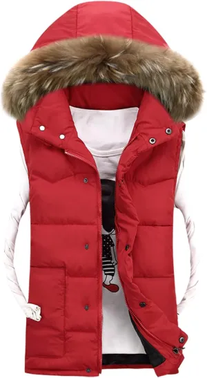 Ymosrh Coats for Men Men's Autumn Winter Zipper Fashion Color Waistcoat Vest Top Coat Mens Coats and Jackets Stylish