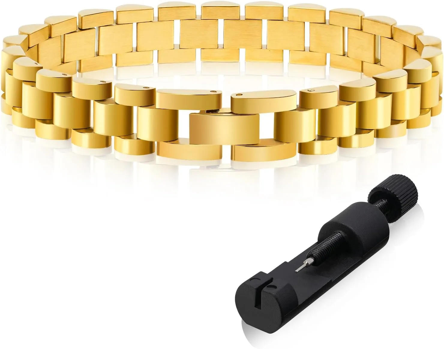 Yowivon Gold Bangles for Women, Adjustable Open Cuff Bracelets Statement Minimalist Chunky Bracelet Fashion Jewelry Accessories Gifts